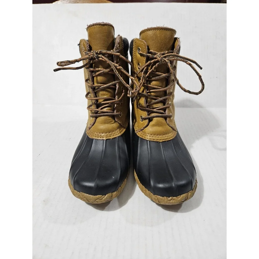 Tommy Hilfiger Russel Duck Rain Boots Neutral‎ Size 6.